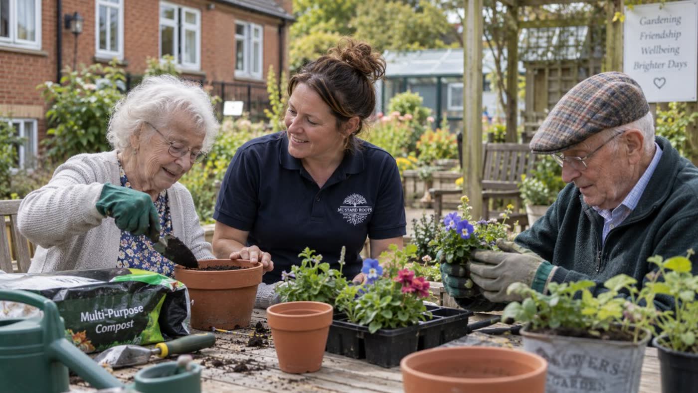Horticultural therapy session